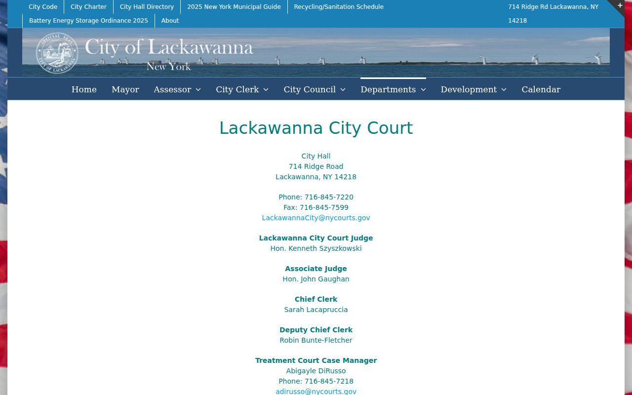 Lackawanna court follow-up after an Erie County arrest lookup